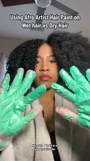 Afro hair paint wet vs dry application tips