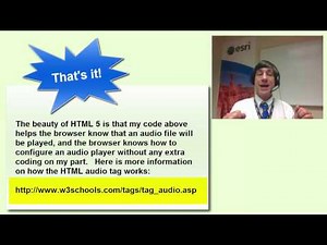 Adding audio to story maps