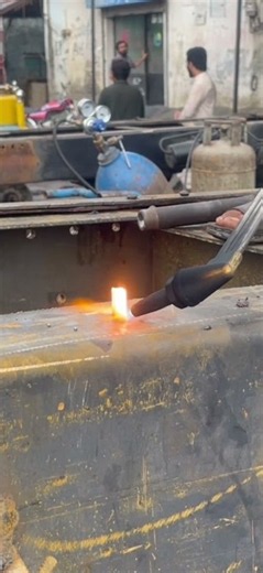 Rivets installing process #how #truck #welding