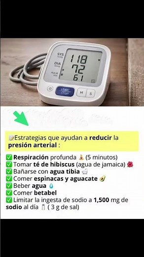 Estrategias sencillas que ayudan a mejorar los niveles de presión arterial