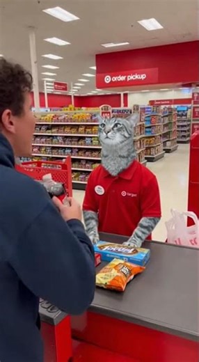 Cat Cashier LOSES IT at Target!