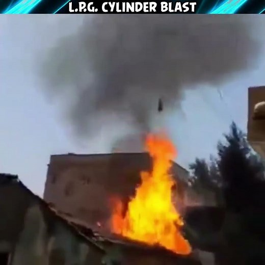 What Happens When LPG Gas Cylinder Explodes #shorts