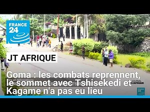 Goma: Fighting resumes, summit with Tshisekedi and Kagame did not take place • FRANCE 24