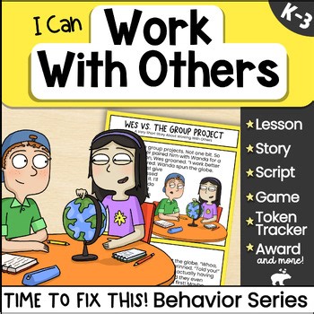 Group Work Behavior Lesson | Social Skills Story for Working With Others