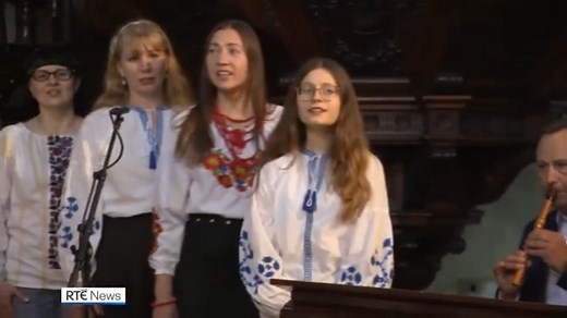 4K views · 129 reactions | A newly-formed National Ukrainian Choir in Ireland has teamed up with songwriter Phil Coulter to re-record one of his most famous songs in a project to promote integration. | More: https://rte.ie/b/1401104 | RTÉ News | Facebook