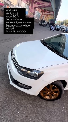 Choudhary _Motor’z on Instagram: "FOR SALE- VW POLO 1.2 , YEAR - 2013 Second Owner Fuel :- Petrol Android System Added After Market MAC WHEEL Tyre New Insurance Valid Smooth Engine Super Chilled Ac Running only 67k kilometres Cash Fixed- ₹2,04000 Genuine Buyer Direct Call me 9️⃣9️⃣6️⃣7️⃣5️⃣6️⃣6️⃣6️⃣3️⃣9️⃣ . . . . #viral #trend #cars #instagram #trendingreels"