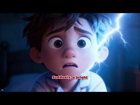 "Leo's Brave Night: Finding Courage in the Storm,"