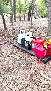 Arrival of New DR Power Trimmer Mower Equipment & Filling Gas Cans
