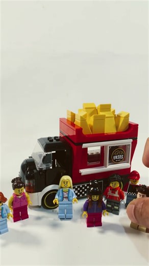 This LEGO Fries Truck EXPLODED