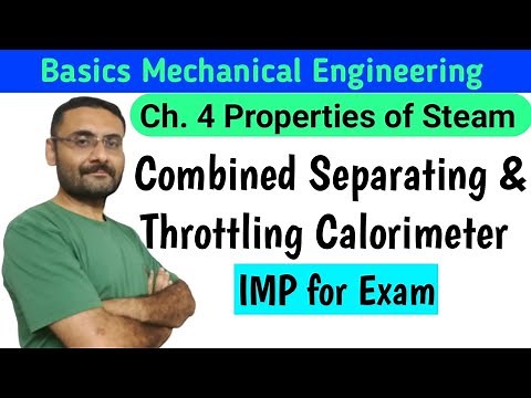 Combined Separating & Throttling Calorimeter Properties of Steam BME IMP