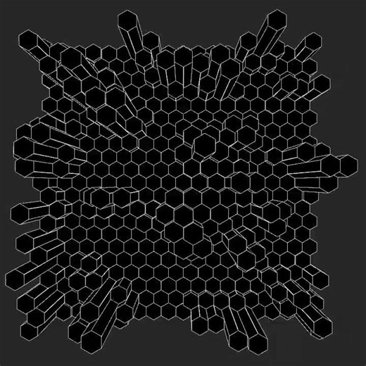 Cliff face. #openframeworks #programming #creativecoding