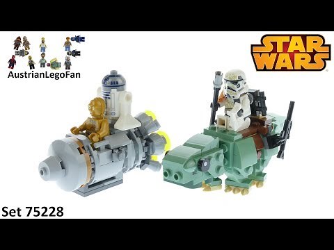Lego Star Wars 75228 Escape Pod vs. Dewback Microfighters - Lego 75228 Speed Build