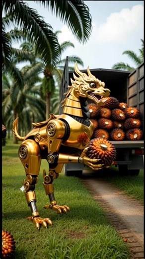 8.4K views · 27 reactions | Mesin robot viral model Qiling pemanen tandan buah kelapa sawit Versi 2026 #reels #pemanenkelapasawit #mesincanggih #mesinrobot #enginering #videoeditor #fbpro | Bi Has | Facebook