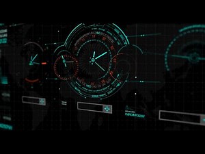 No-copyright hacking screen with mysterious sound effect || HUD -3d || futuristic interface