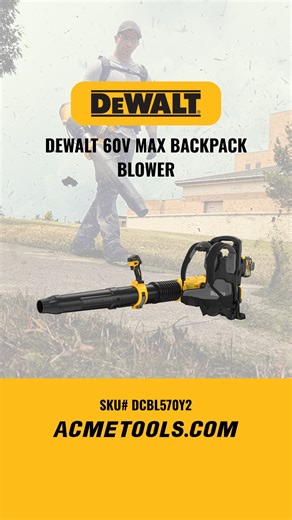 2K views | New from Dewalt: The 60V MAX Brushless Backpack Blower...