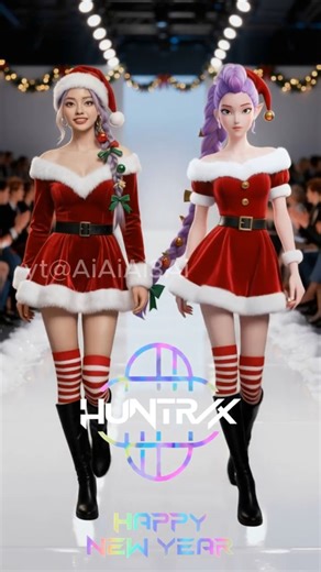 Rate These K-Pop Demon Hunter Christmas Looks 1-10 🎅 #kpop #christmas #outfit