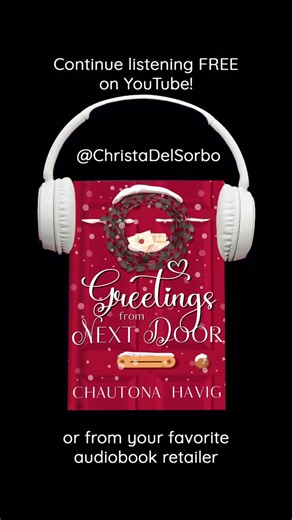 Chautona on Instagram: "When Glyn Darrow gets a new neighbor, her near-daily (and sometimes multiple times daily) notes become more insistent than Woodrow Wilson's, Listen free on YouTube as @ChristaDelSorbo brings the "next door neighbor" wars to life in Greetings from Next Door. Or snag on your favorite audiobook platform! #ChristmasRomance #FreeAudiobooks #ChristianChristmasRomance #KindleUnlimited https://www.youtube.com/watch?v=WQ36B63i5Zg&list=PLGJaJiSo6mQ1D5JL0p-3rQM0ajJyqcKex"