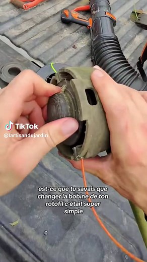 Changer facilement la bobine de ton rotofil
