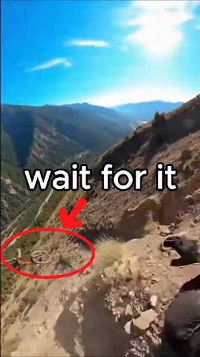 Biker Crashes Off Cliff Terrifying Mountain Trail Footage