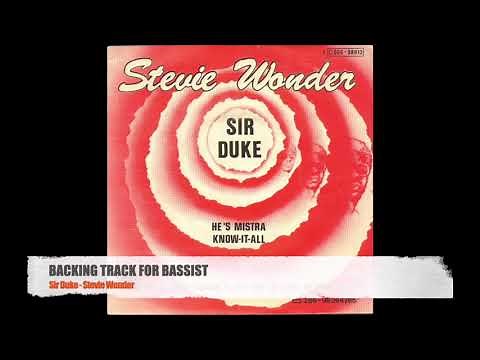 Sir Duke - Stevie Wonder - Bass Backing Track (NO BASS)