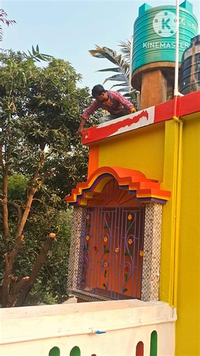 outside colour asinpants Red colour Border #painting #art #shorts #viral #video #yt