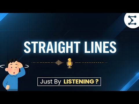 Can You Learn STRAIGHT LINES...Just With Your Ears? 🎧 | Straight lines | Podcast | Mr. Math
