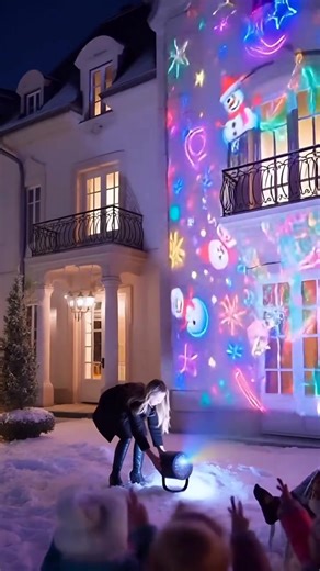 ✨ Create a Spectacular Christmas Display, Effortlessly! ✨ Tired of the tedious work of hanging string lights every year? This Christmas, skip the ladders and the tangles! Our Christmas LED Projector Light is the modern, brilliant solution for decorating your home. With 16 pre-loaded high-definition holiday patterns, you can instantly cover your space in a stunning display of falling snowflakes, dancing Santas, joyful "Ho Ho Ho" messages, playful reindeer, and more. It’s the centerpiece your holi