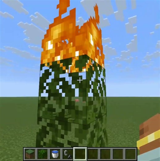 Make the tree leaves not catch fire #minecraft #shorts #short