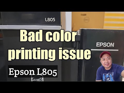 HOW TO FIX NOT PRINTING COLOR / BAD COLOR PRINTING ISSUE / EPSON L805 / EPSON PRINTER