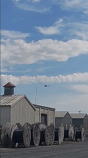 low flying helicopter