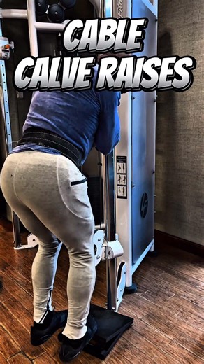 CABLE CALF RAISES #workout #motivation #muscle #pump #CALVES