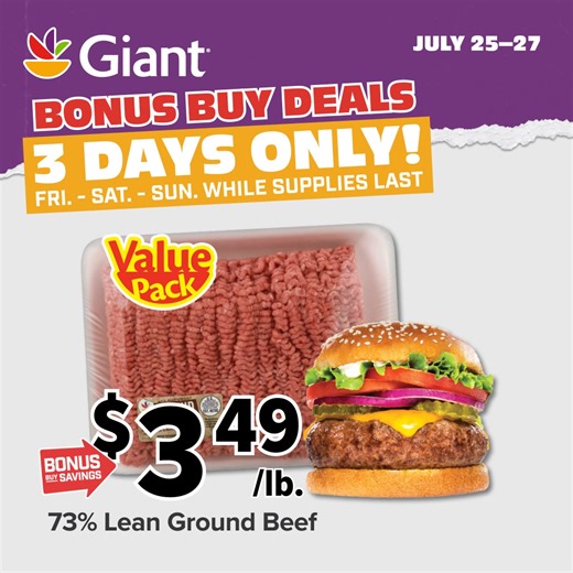 Find this week's best deals online or in our app! | Giant Food