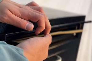 Merapi Package Delivery Box for Outside, 34.6" x 15.7" x 15.7" Cold-Rolled Steel Delivery Box for Packages & Mails, Anti-Theft Lockable Large Mailbox for Porch, House, Curbside, Black-S