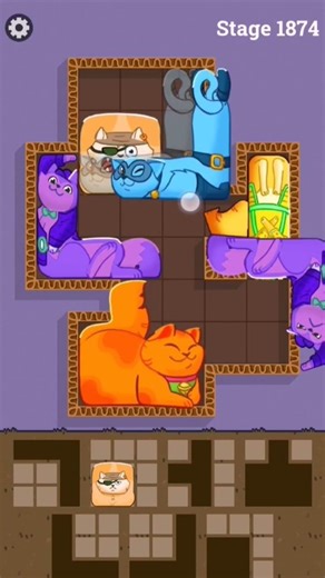 satisfying block puzzle cat walkthrough game 1874 #trending