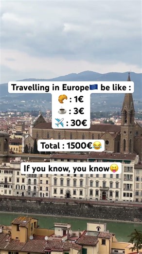 Europe travel math 😂 #travelmemes #europetravel #iykyk #travelreels #budgettravel
