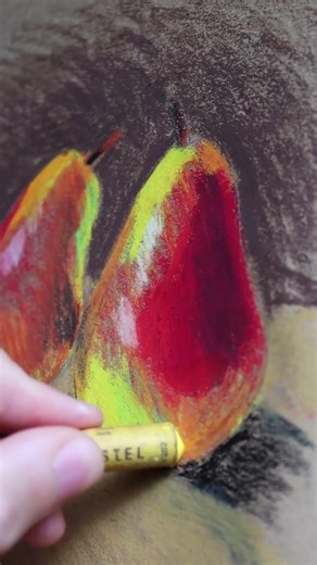 ازاي ترسم لوحة واقعية بالاوان الباستل الزيتي..#art #drawing #artdrawing #رسم #artandcraft #painting