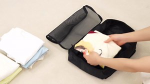 BAGAIL 8 Set Packing Cubes Luggage Packing Organizers for Travel Accessories-Jet Black