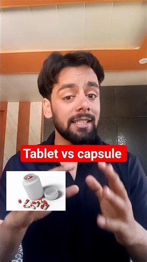 Tablet vs capsule #pharmacy #pharmd #bpharmacy #trendingshorts #capsule #viral #pharmacy #tablet
