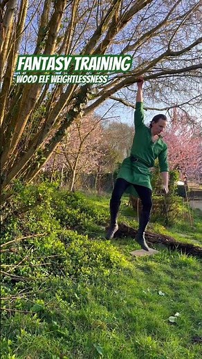 Fantasy training: become as light as an elf. #elf #dnd #adventure