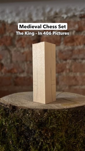 Benji on Instagram: "The King - Medieval Chess Set #carving #chess #medieval #stopmotion #king"