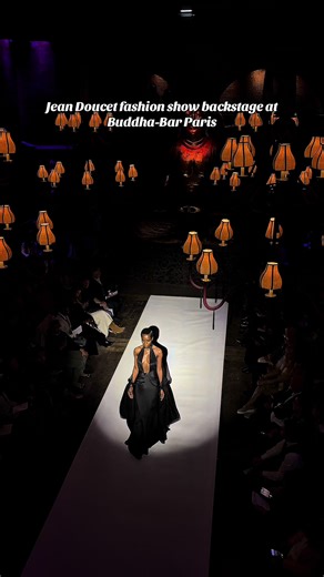 Jean Doucet fashion show backstage at #buddhabarparis ✨ #nightout #paris #fashiontiktok #backstage