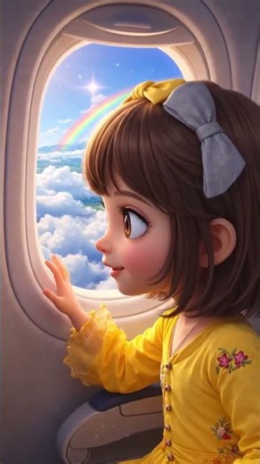Khadija Airplane Adventure ✈️ | Kids Travel Fun #shorts #kidsfun #cartoonkids #kidsvideo #kidssongs