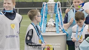 12K views · 51 reactions | Scottish Gas are looking to supercharge grassroots football participation by funding 48 PARA Football Festivals to engage over 1,000 disabled players in Scotland  Pat Nevin surprised kids at a recent event, appearing alongside the Scottish Gas Scottish Cup trophies  | Scottish Gas Scottish Cup | Facebook