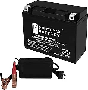 Mighty Max Battery Y50-N18L-A3 Replacement Battery for Kawasaki ZG1200 Voyager XII 86-03 + 12V 4Amp Charger