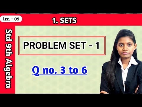 Problem set 1 class 9th algebra maths part 1 question 3 to 6 ssc board