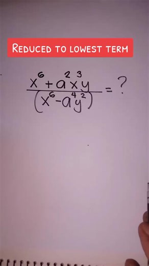 Simplify Expression: Reduce to Lowest Term | Math Tricks and Tips
