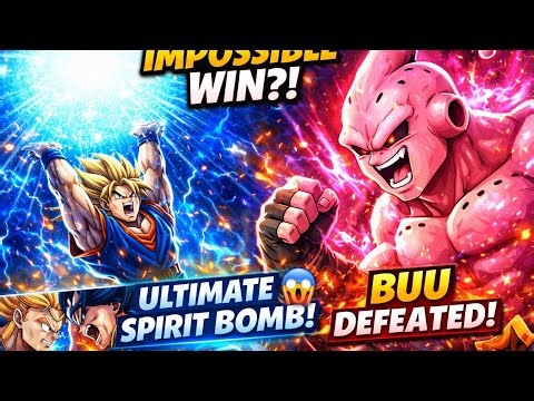 Defeated Buu With The Ultimate Strongest Spirit Bomb 💥🔥 | Hardest Battle Ever!