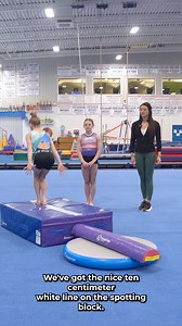 51K views · 356 reactions | Get ready to test your beam skills with a fun twist!  This bouncy balance station uses the Smart Spotting Block, 1/2 Round, and Hot Spot to create a dynamic setup for jumps, acro skills, and landing drills. The white line on the block offers a perfect launch point, while the bounce from the 1/2 Round on the Hot Spot challenges athletes to engage their ankles, legs, and core for stability—just like they would on the beam! | Tumbl Trak | Facebook