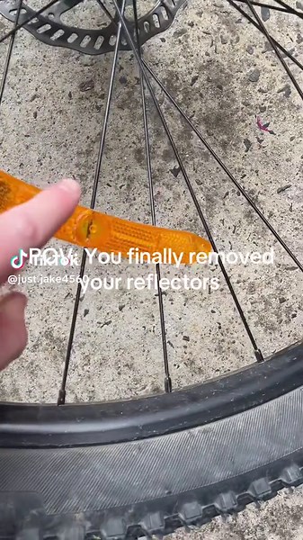Removing Bike Reflectors: A POV Experience