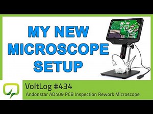 Andonstar AD409 PCB Inspection Rework Microscope | Voltlog #434
